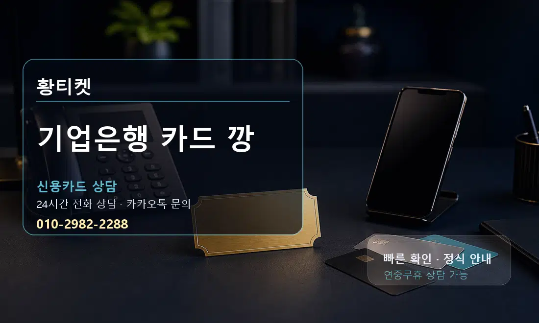 기업은행 카드 깡 황티켓 대표 이미지