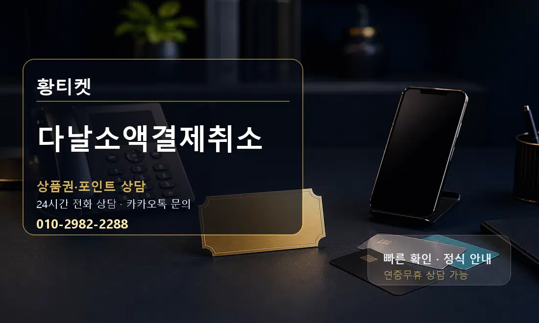 다날소액결제취소 황티켓 대표 이미지