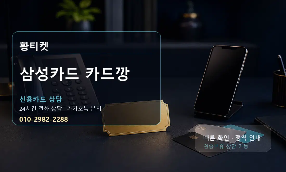 삼성카드 카드깡 황티켓 대표 이미지