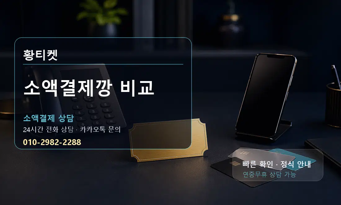 소액결제깡 비교 황티켓 대표 이미지