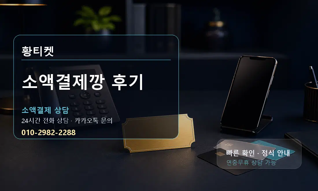 소액결제깡 후기 황티켓 대표 이미지