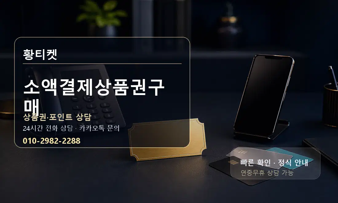 소액결제상품권구매 황티켓 대표 이미지