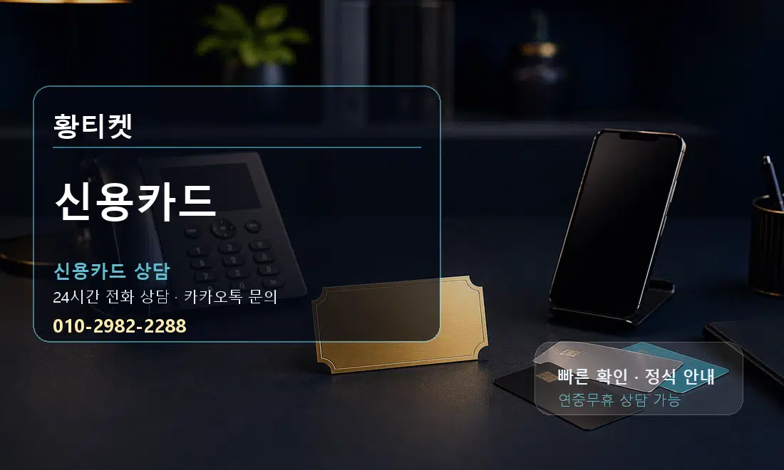 신용카드 황티켓 대표 이미지