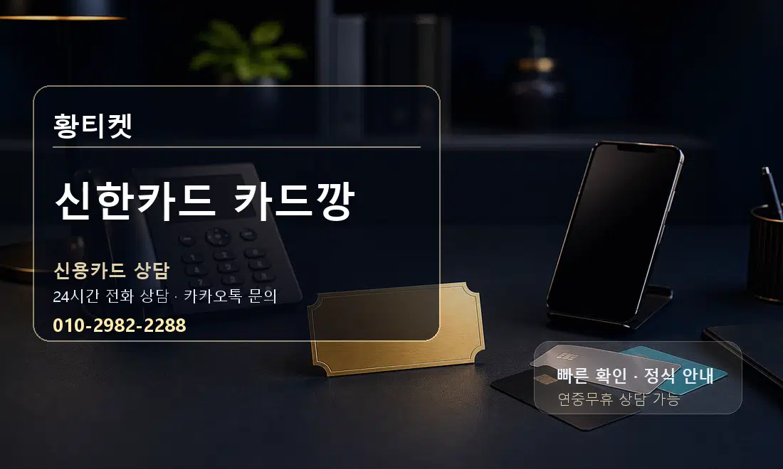 신한카드 카드깡 황티켓 대표 이미지