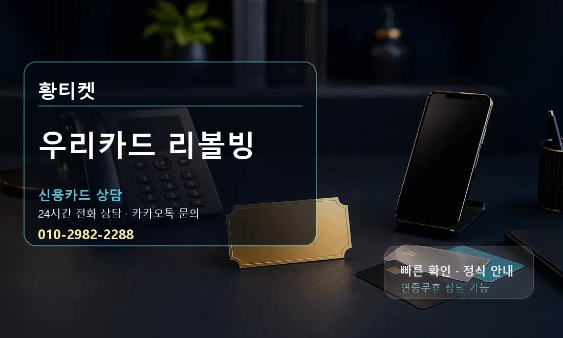 우리카드 리볼빙 황티켓 대표 이미지