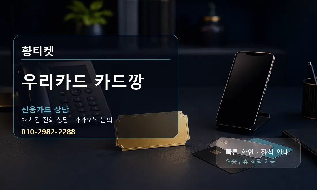 우리카드 카드깡 황티켓 대표 이미지