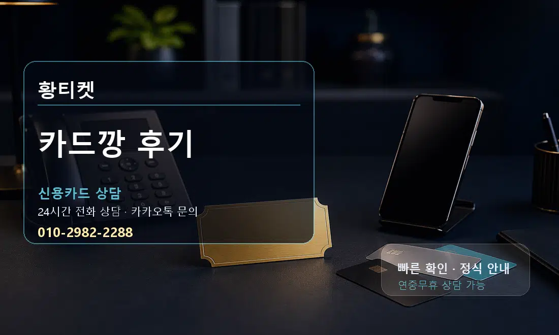 카드깡 후기 황티켓 대표 이미지