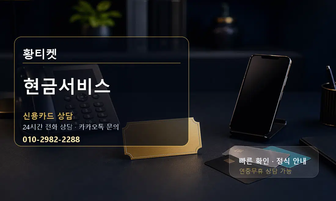 현금서비스 황티켓 대표 이미지