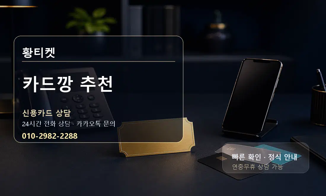 카드깡 추천 황티켓 대표 이미지